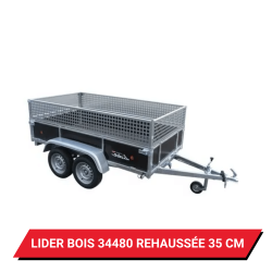 Bâche pour remorque Lider Bois 34480 réhaussée de 35cm
