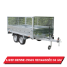 Bâche pour remorque Lider Benne 39600 réhaussée de 60cm