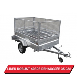 Bâche pour remorque Lider Robust 40393 réhaussée de 35cm