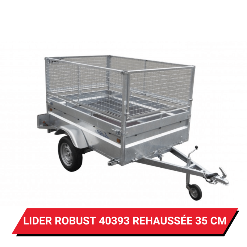 Bâche pour remorque Lider Robust 40393 réhaussée de 35cm
