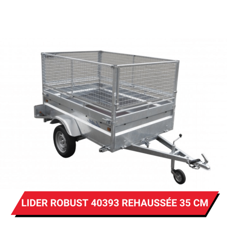 Bâche pour remorque Lider Robust 40393 réhaussée de 35cm