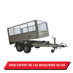 Bâche pour remorque Erdé Expert BE 162 réhaussée de 60cm