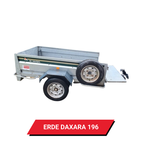 Bâche Remorque Erdé Daxara 239 X4 - 232x136x10cm, PVC 640g/m² Étanche, Fabrication Française