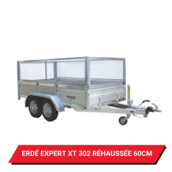 Bâche pour remorque Erdé Expert XT 302 réhaussée de 60cm