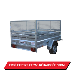Bâche pour remorque Erdé Expert XT 250 réhaussée de 60cm