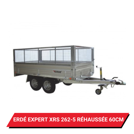 Bâche pour remorque Erdé Expert XRS 262-5 réhaussée de 60cm