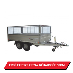 Bâche pour remorque Erdé Expert XR 262 réhaussée de 60cm