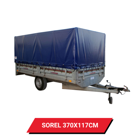 Bâche pour remorque Sorel 370 x 178 x 117 cm