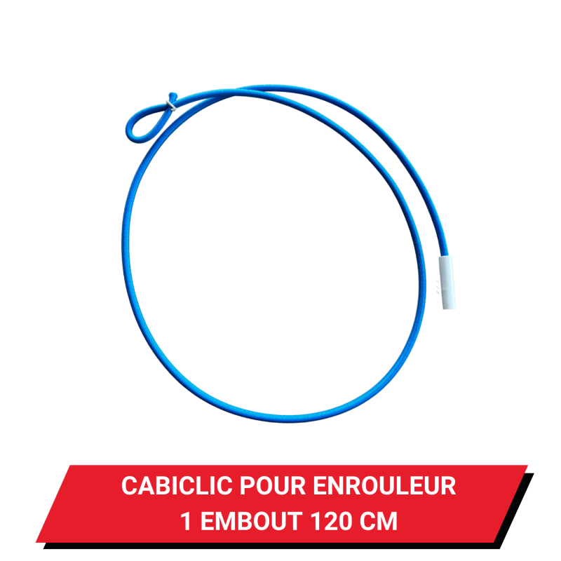 Sandow cabiclic pour enrouleur - 1 embout 120 cm