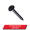 Vis bois penture 6x50 Acier Zingué Noire Torx