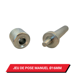 Jeu de pose à frapper pour œillet de bâche rond Ø 16 mm