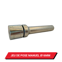 Jeu de pose à frapper pour œillet de bâche rond Ø 16 mm