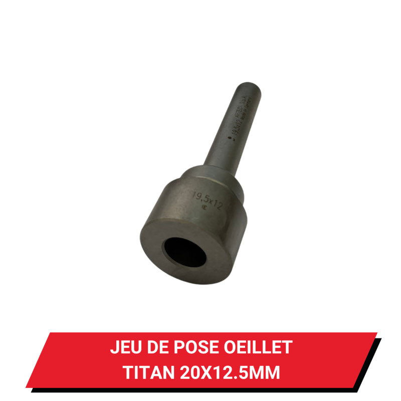 Jeu de pose à frapper pour œillet de bâche ovale TITAN 20 x 12.5 mm — free download
