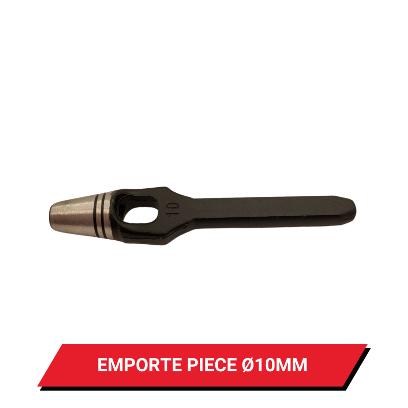 Emporte pièce à frapper pour œillet de bâche rond Ø 10 mm
