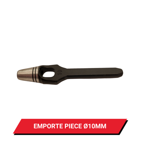 Emporte pièce à frapper pour œillet de bâche rond Ø 10 mm
