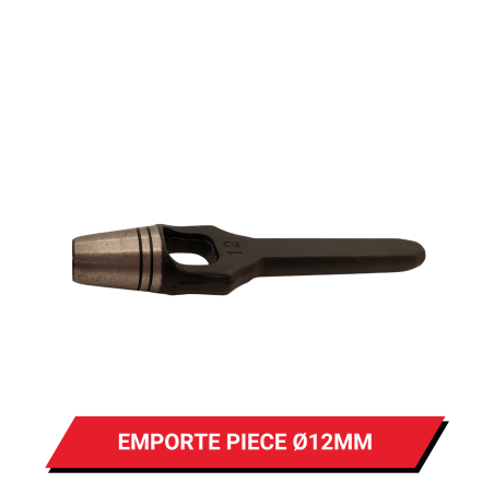 Emporte pièce à frapper pour œillet de bâche rond Ø 12 mm