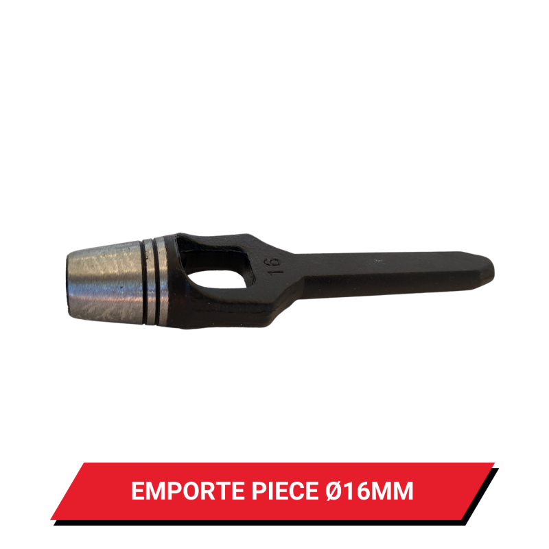 Emporte pièce à frapper pour œillet de bâche rond Ø 16 mm