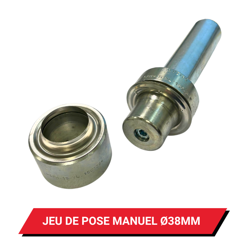 Jeu de pose à frapper pour œillet de bâche rond Ø 38 mm