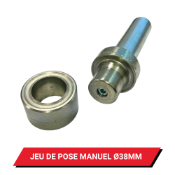 Jeu de pose à frapper pour œillet de bâche rond Ø 38 mm
