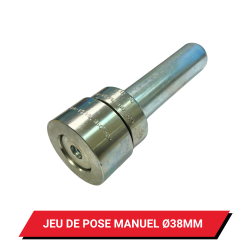 Jeu de pose à frapper pour œillet de bâche rond Ø 38 mm