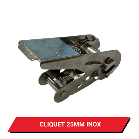 Cliquet 25mm Inox 800kg