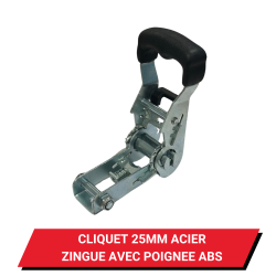 Cliquet 25 mm Acier Zingué 800kg avec poignée ABS