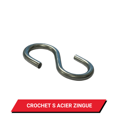 Crochet S Acier Zingué 4 x 48 mm