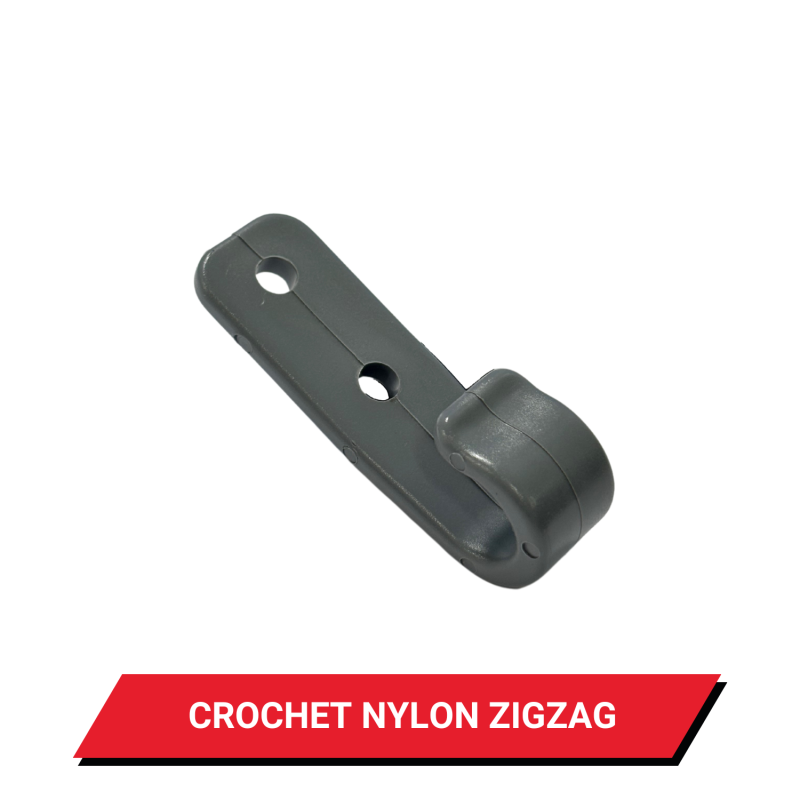 Crochet zigzag Nylon - Coloris au choix