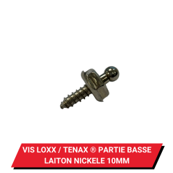 Vis Loxx / Tenax ® - Partie basse Laiton nickelé pour tôle et bois