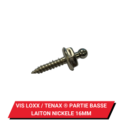Vis Loxx / Tenax ® - Partie basse Laiton nickelé pour tôle et bois