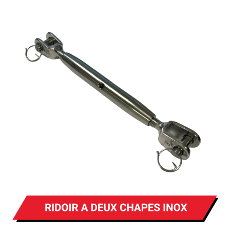 Ridoirs à deux chapes Inox - Dimensions au choix