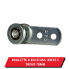 Roulette / Chariot pour rail 30x35 - Longueur 78 mm - Galets à billes
