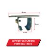 Support enveloppant complet pour rail 19x25 - Dimensions