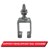 Support enveloppant pour rail 50x40
