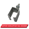 Support enveloppant pour rail 50x40