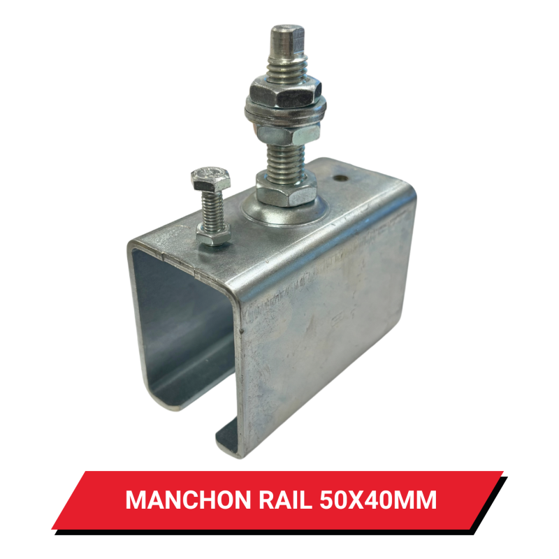 Manchon de raccordement pour rail 50x40