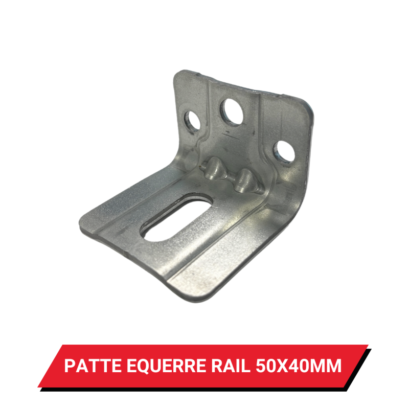 Patte équerre pour rail 50x40