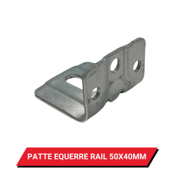 Patte équerre pour rail 50x40