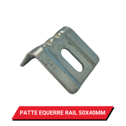 Patte équerre pour rail 50x40