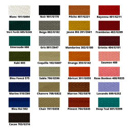 Galon pour toile de store 20 mm 100% Acrylique teinte masse