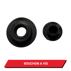 Valve piscine noire - Bouchon à vis + Partie basse