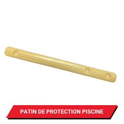 Patin de protection piscine pour couverture à barres