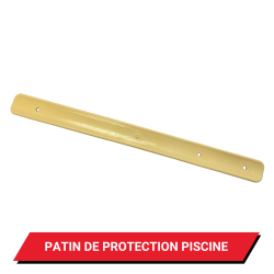 Patin de protection piscine pour couverture à barres