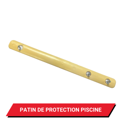 Patin de protection piscine pour couverture à barres