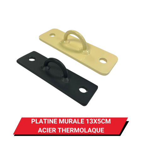 Platine murale 13 x 5 cm Acier thermolaqué